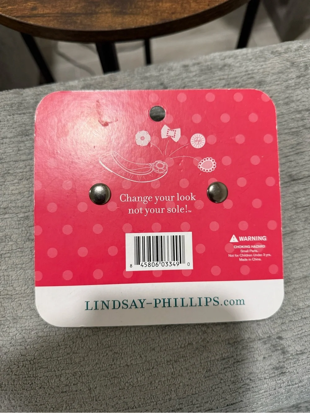 Lindsey Philips gold and tan diamond Priya interchangeable shoe snaps